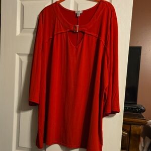Avenue Vibrant Red Top